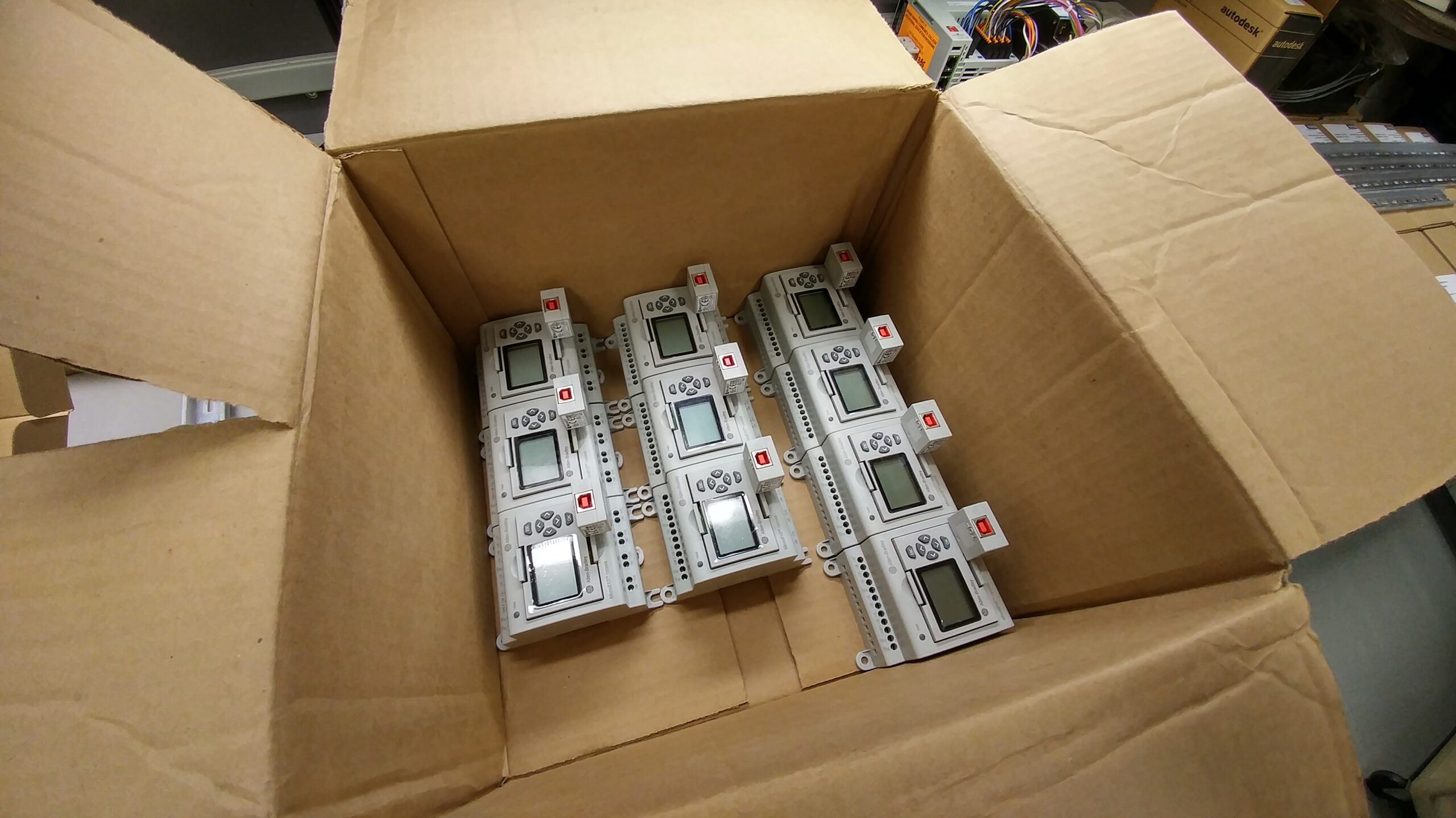Box of Logic controllers 